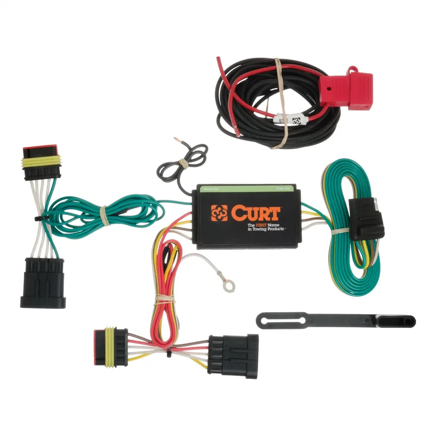 Custom Wiring Harness; 4-Way Flat Output; Select Fiat 500