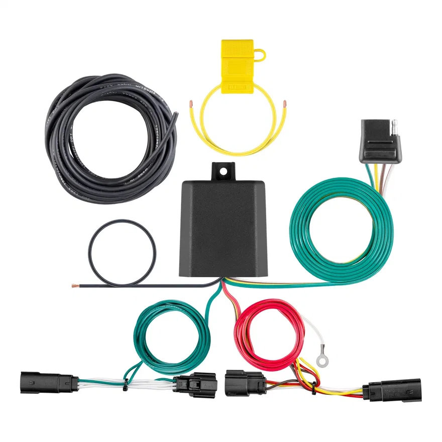 Custom Wiring Harness; 4-Way Flat Output; Select Ford Edge Titanium