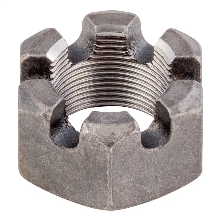 6-Slot Castle Spindle Nut-1-1/2in.-12 Threads;