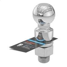 2-5/16in. Trailer Ball (1-1/4in. x 2-5/8in. Shank; 1in. Rise; 10;000 lbs.; Chrom image 2