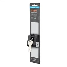 Coupler Lock (1/4in. Pin; 3/4in. Latch Span; Padlock; Black) image 2