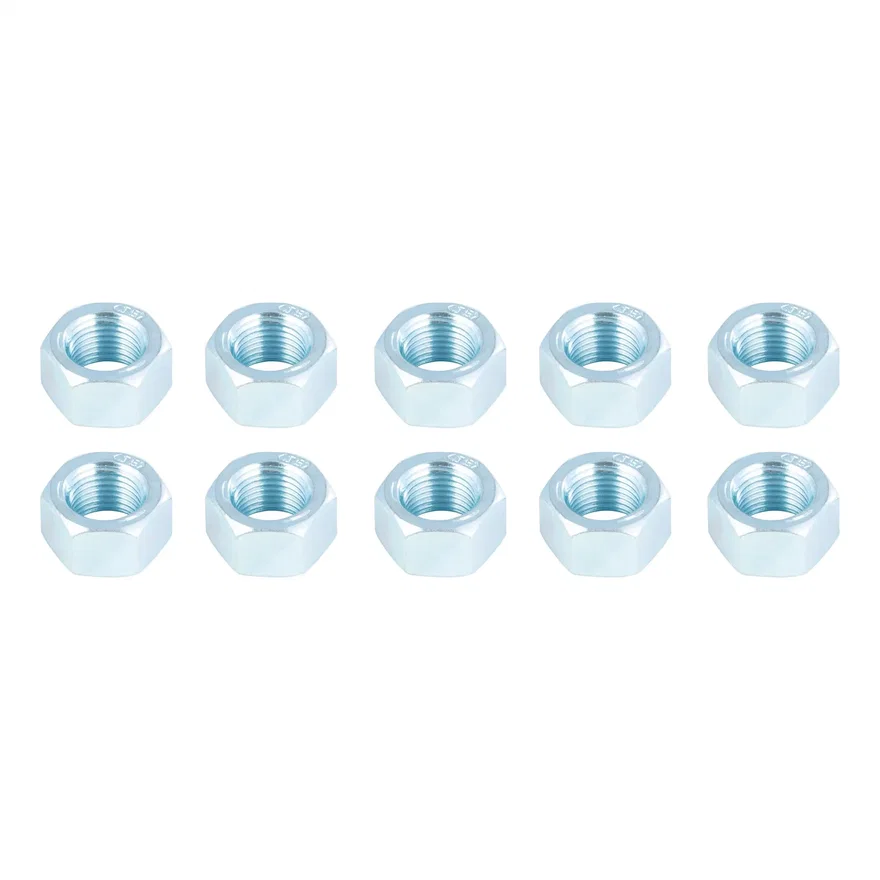 Trailer Brake Hex Mounting Nut; 1/2in.-20 Thread Size; 10 Pack