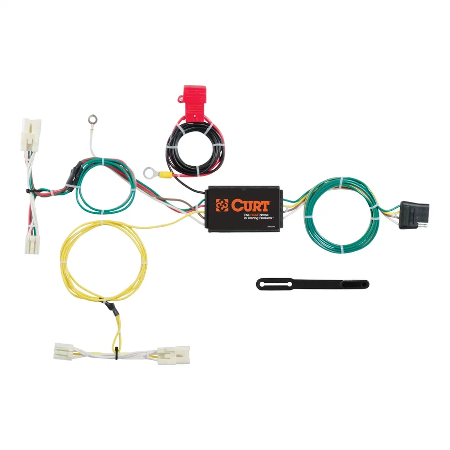 Custom Wiring Harness; 4-Way Flat Output; Select Toyota Prius C