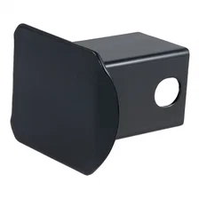 2in. Black Steel Hitch Tube Cover (Packaged) image 2