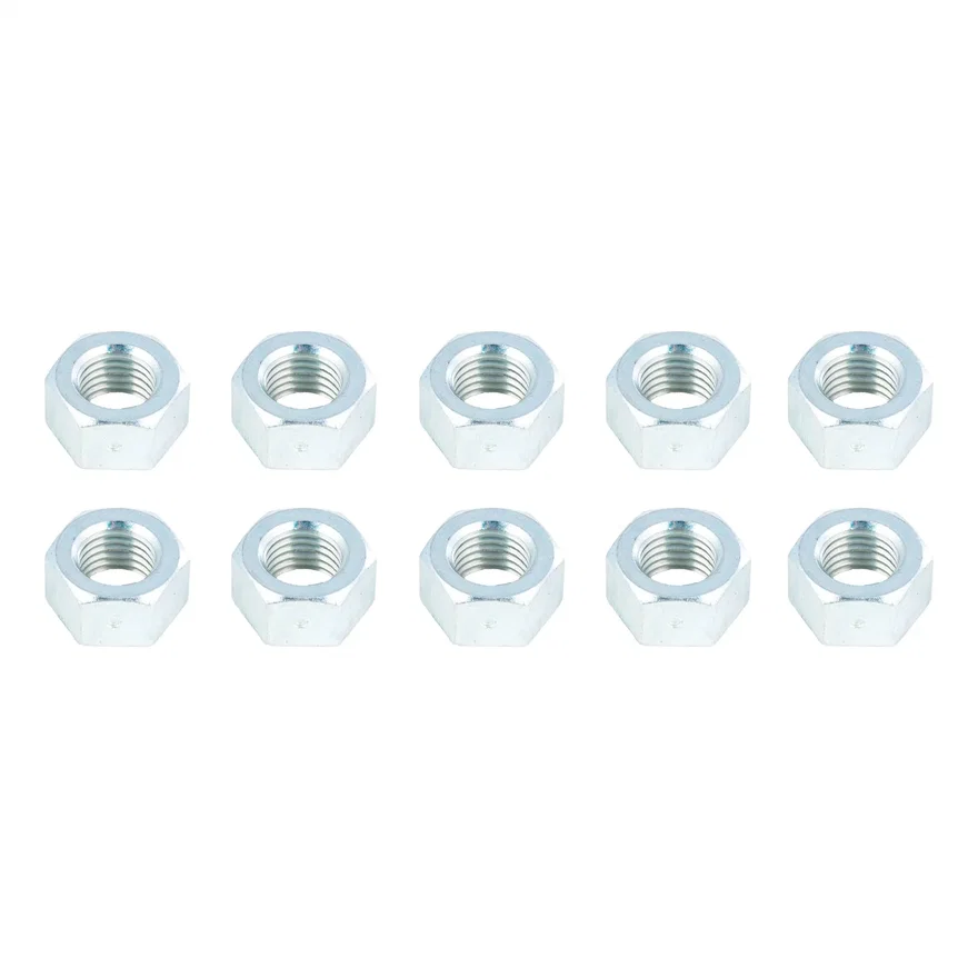 Trailer Suspension Hex Nut; 1in.-8 Thread Size; 10 Pack