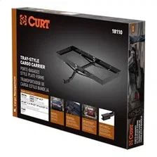 48in. x 20in. Black Steel Tray Cargo Carrier (1-1/4in.; 2in. Adapter; 300 lbs.) image 3