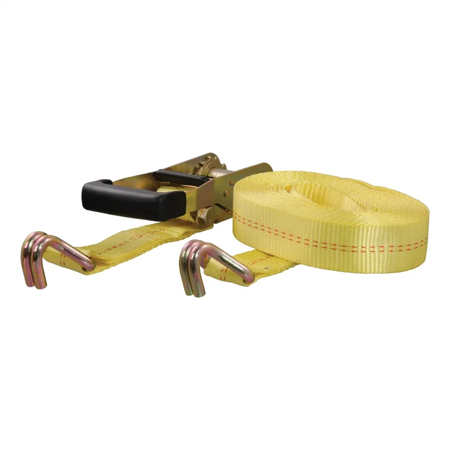27ft. Yellow Cargo Strap with J-Hooks (3;333 lbs.)