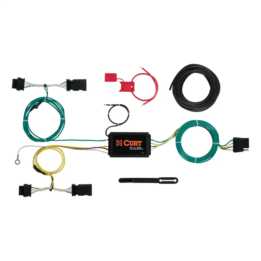 Custom Wiring Harness; 4-Way Flat Output; Select Jeep Renegade