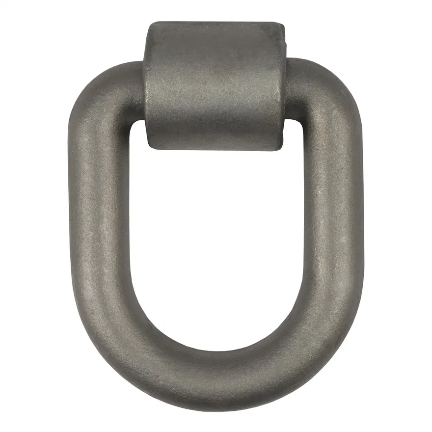 3in. x 4in. Weld-On Tie-Down D-Ring (15;587 lbs; Raw Steel)