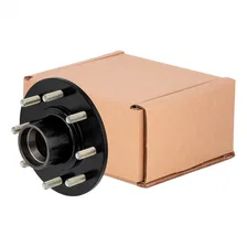 Idler Hub with Races/Wheel Studs; 7;000-lb. Axles; 8 on 6-1/2in. Bolt Pattern image 1
