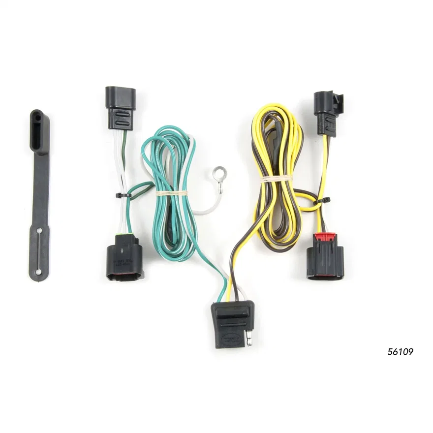 Custom Wiring Harness; 4-Way Flat; Select Dodge Journey without LED Lights