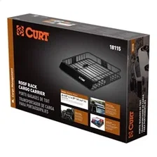 42in. x 37in. Black Steel Roof Rack Cargo Carrier image 3