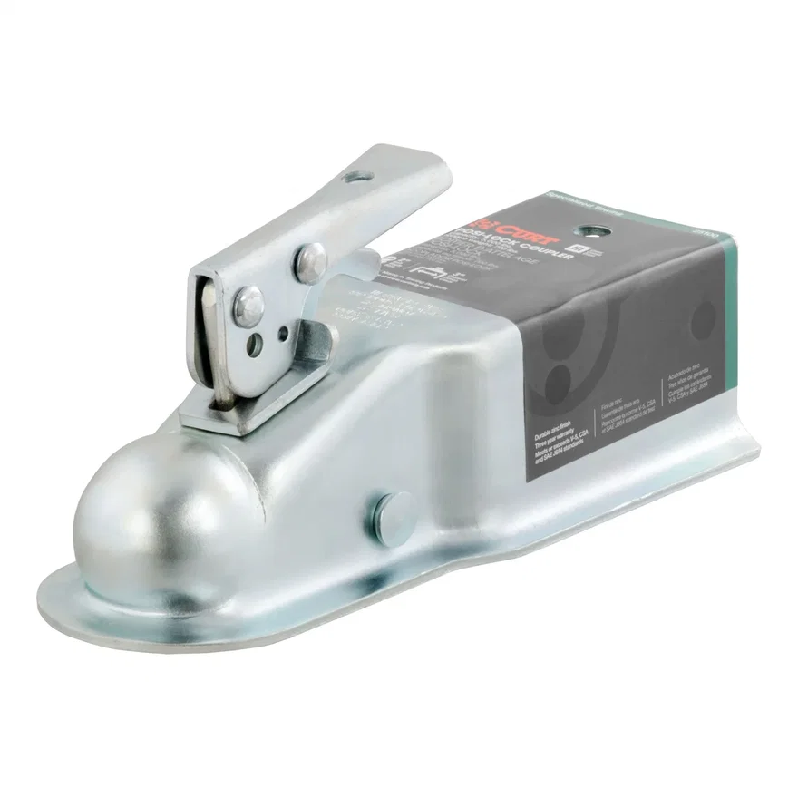2in. Straight-Tongue Coupler with Posi-Lock (3in. Channel; 5;000 lbs; Zinc)