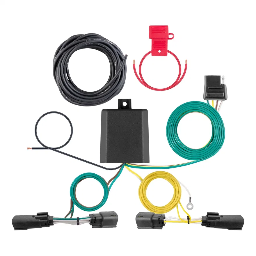 Custom Wiring Harness; 4-Way Flat Output; Select Jeep Grand Cherokee; L