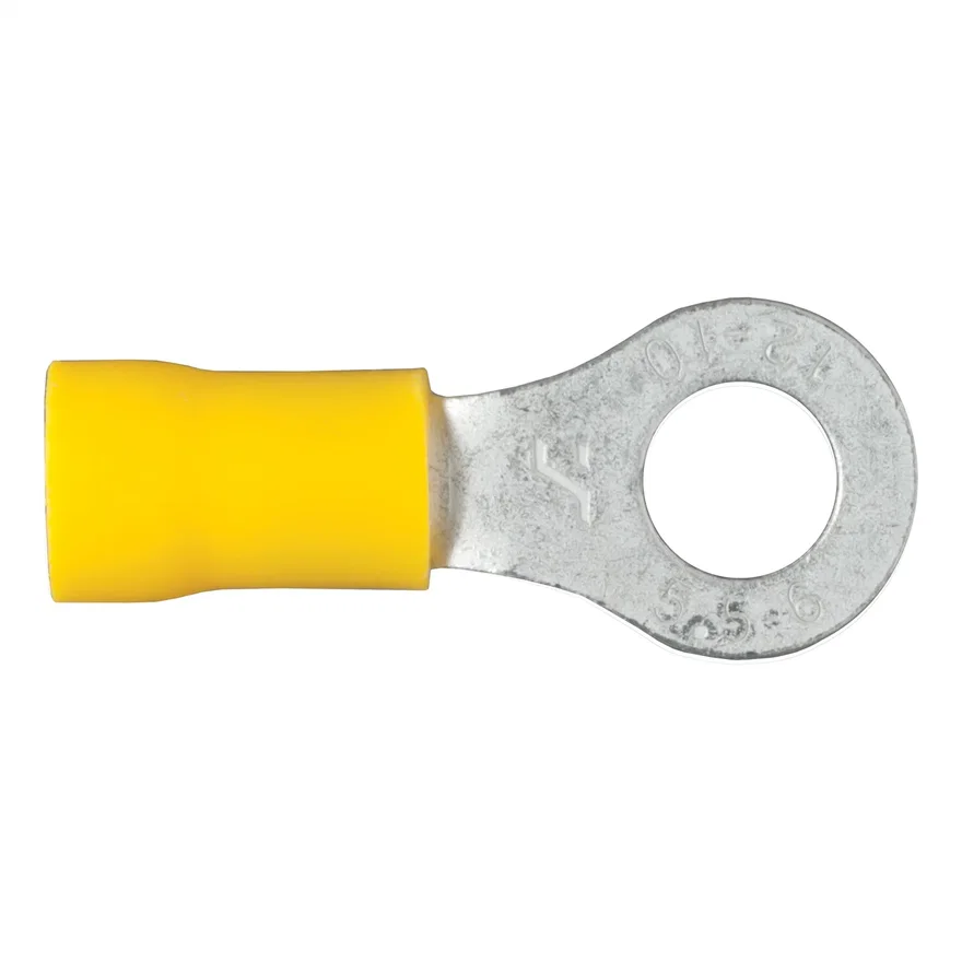Ring Terminals (12-10 Wire Gauge; 1/4in. Stud Size; 100-Pack)