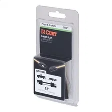 2-Way Flat Connector Plug/Socket with 12in. Wires (Packaged) image 3