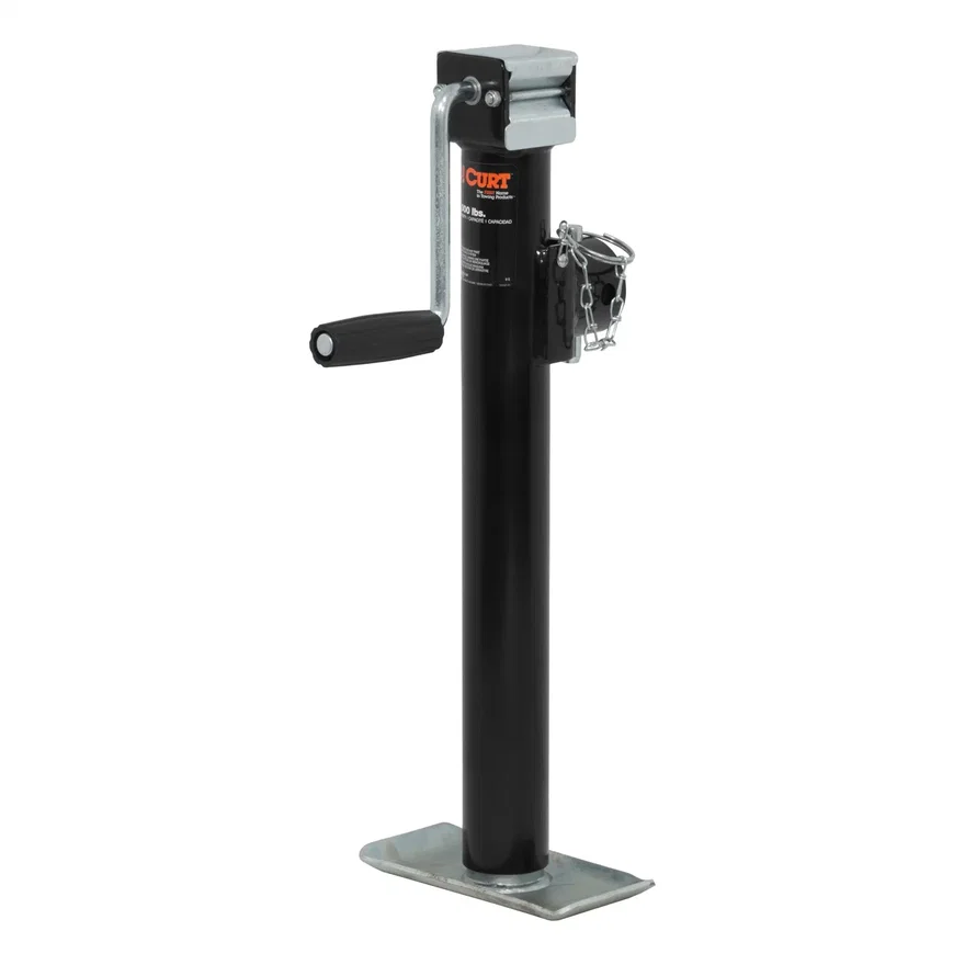 Pipe-Mount Swivel Jack with Side Handle (2;000 lbs; 15in. Travel)
