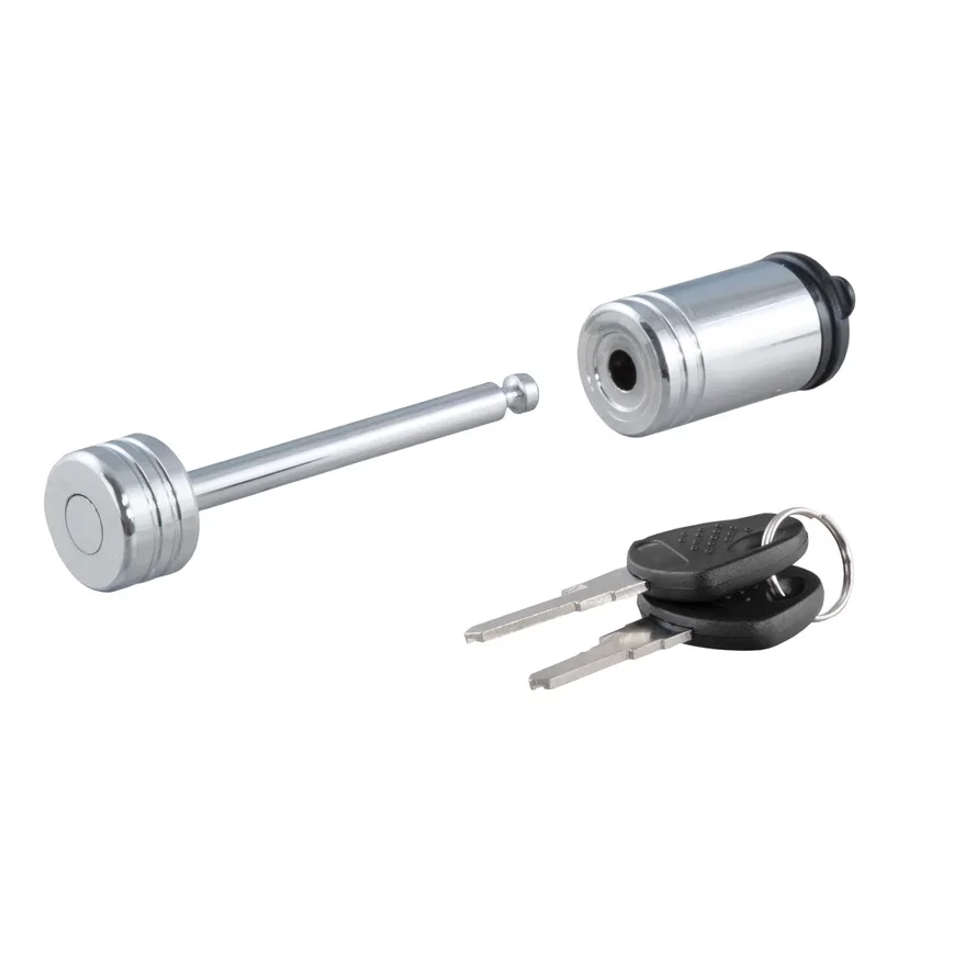Coupler Lock (1/4in. Pin; 2-1/2in. Latch Span; Barbell; Chrome)