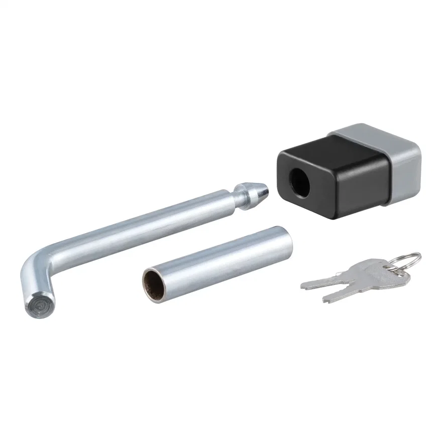 1/2in. Hitch Lock with 5/8in. Adapter (1-1/4in. or 2in. Receiver; Deadbolt; Chro