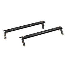 Universal 5th Wheel Base Rails; 25K (4-Bolt Mount; Gloss Black) image 1