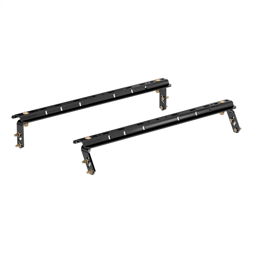 Universal 5th Wheel Base Rails; 25K (4-Bolt Mount; Gloss Black)