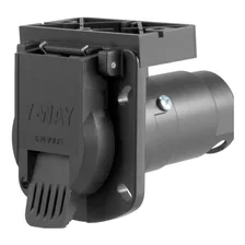 7-Way RV Blade Connector Socket with Integrated Bracket (Vehicle Side; Packaged) image 1