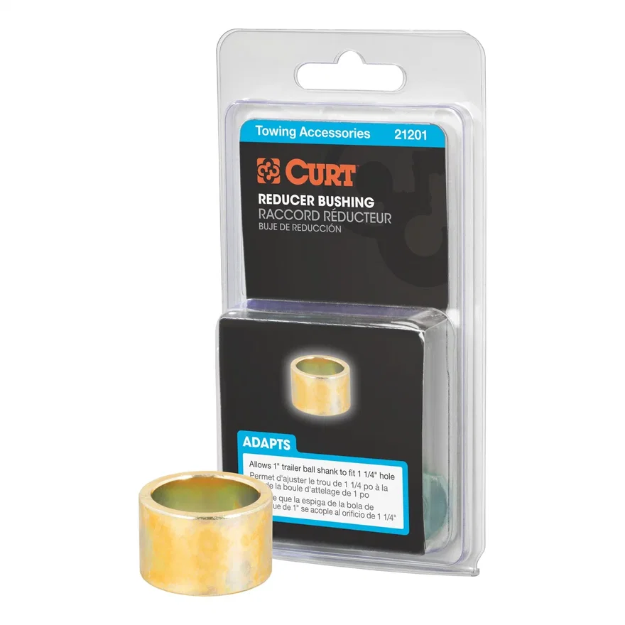 Trailer Ball Reducer Bushing (From 1-1/4in. to 1in. Stem; Packaged)