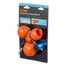 Universal Tri-Ball Trailer Coupler Lock; Fits 1-7/8in.; 2in.; 2-5/16in image 2