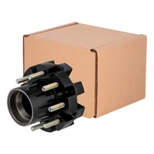 Standard Threaded Idler Hub Assembly w/Races/Wheel Studs; 12;000-lb. Axles image 1