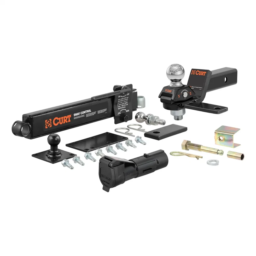 RV Towing Starter Kit (Cushion Hitch; Sway Control; Echo Brake Controller)