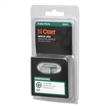 1/4in. Quick Link (4;400 lbs. Breaking Strength; Packaged) image 3