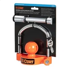 Hitch/Coupler Lock Set; 2in. or 2-1/2in. Receivers; 1-7/8in. to 2-5/16in. Couple image 2
