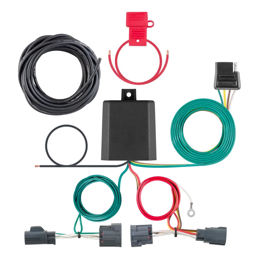 Custom Wiring Harness; 4-Way Flat Output; Select Dodge Nitro; Jeep Liberty