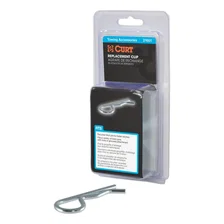 Hitch Clip (Fits 1/2in. or 5/8in. Pin; Zinc; Packaged) image 1