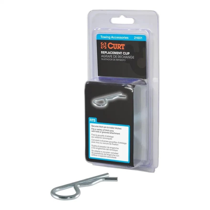 Hitch Clip (Fits 1/2in. or 5/8in. Pin; Zinc; Packaged)