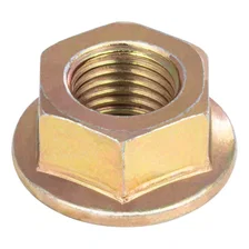 Hex Flange Nut for Axle U-Bolt; 2;200-lb. Axles; 3/8in.-24 Thread Size image 1