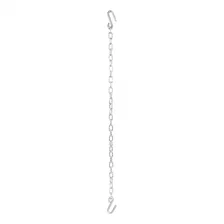 48in. Safety Chain with 2 S-Hooks (5;000 lbs; Clear Zinc; Packaged) image 2
