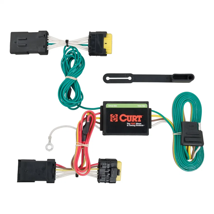 Custom Wiring; 4-Way Flat; Select Nissan Versa Sedan without LED Taillights