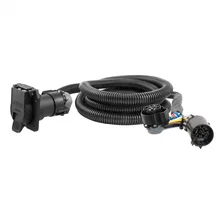 7ft. Custom Wiring Extension Harness (Adds 7-Way RV Blade to Truck Bed; Packaged for Ford image 1