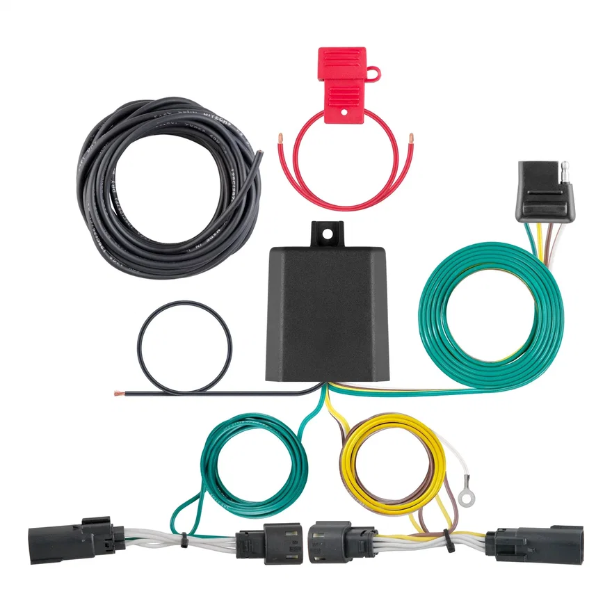 Custom Wiring Harness; 4-Way Flat Output; Select Ford Flex