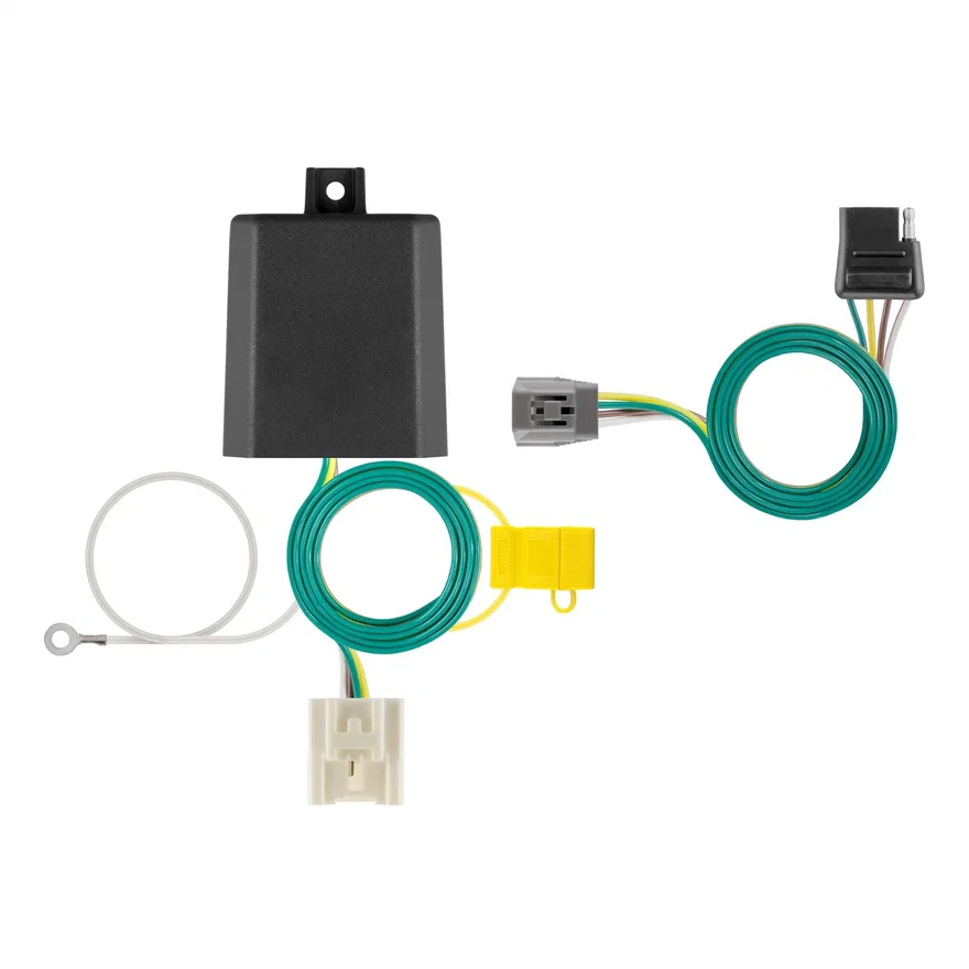 Custom Wiring; 4-Way Flat; Select Toyota Grand; Highlander; Lexus TX Series
