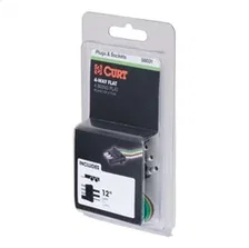 4-Way Flat Connector Plug with 12in. Wires (Trailer Side; Packaged) image 3