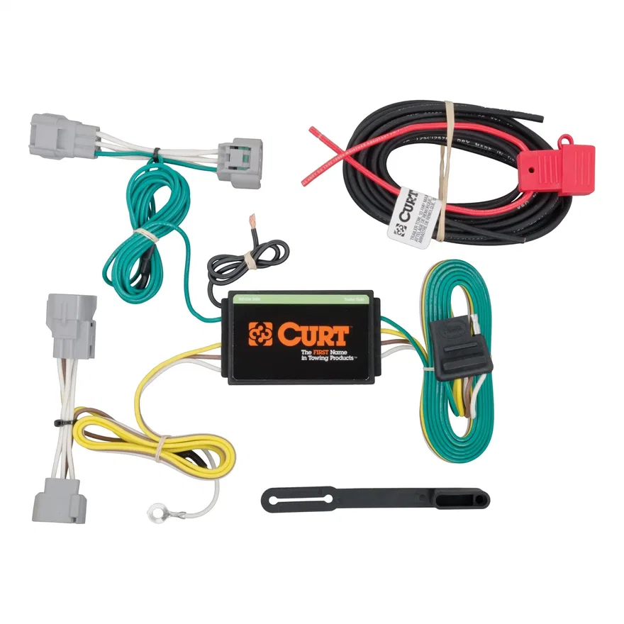Custom Wiring Harness; 4-Way Flat Output; Select Jeep Cherokee