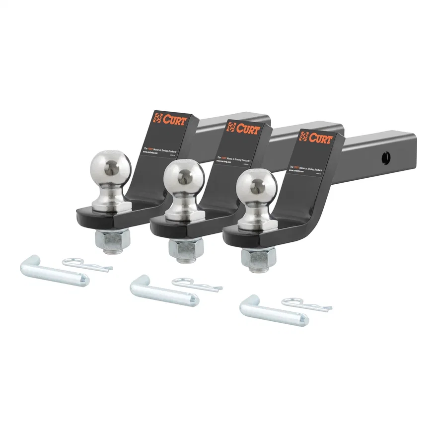 Loaded Ball Mounts with 2in. Balls (2in. Shank; 7;500 lbs.; 4in. Drop; 3-Pack)