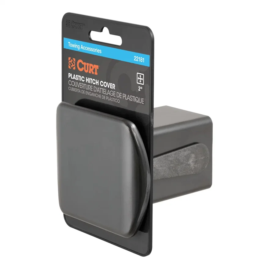 2in. Black Plastic Hitch Tube Cover (Packaged)
