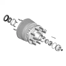 Threaded Dust Cap with Rubber Plug; O-Ring; 4in. Diameter; 10;000-16;000-lb. Axl image 2