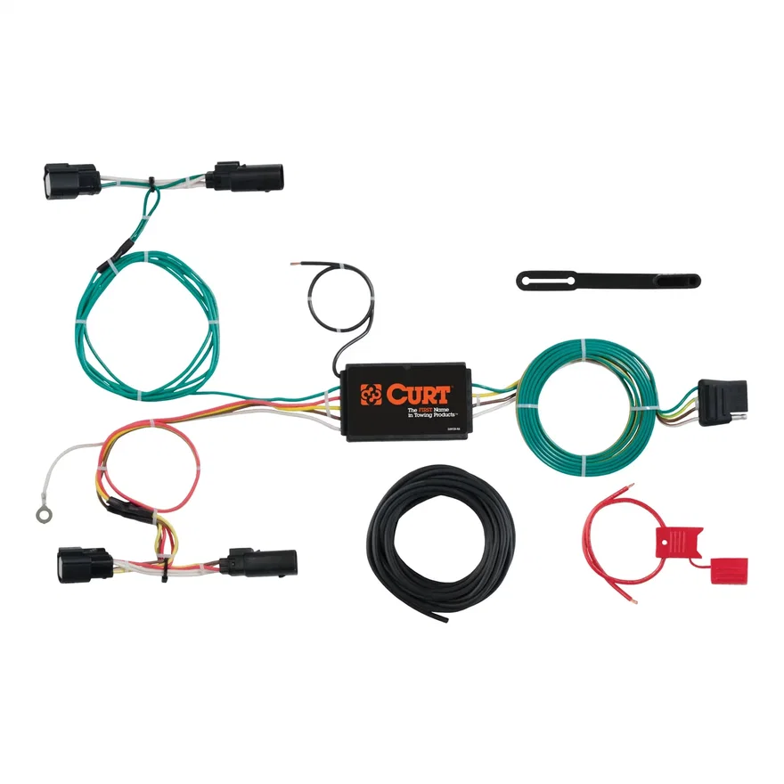 Custom Wiring Harness; 4-Way Flat Output; Select Ford Focus Hatchback