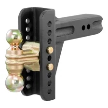 Adjustable Channel Mount with Dual Ball (2-1/2in. Shank; 20;000 lbs.; 6in. Drop) image 1