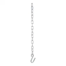 27in. Safety Chain with 1 S-Hook (5;000 lbs; Clear Zinc) image 2
