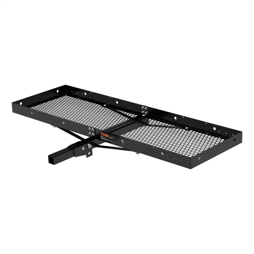 60in. x 20in. Black Steel Tray Cargo Carrier (Folding 2in. Shank; 500 lbs.)